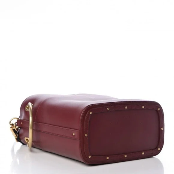 Chloe Smooth Calfskin Medium Roy Bucket Bag Plum Purple - Picture 4 of 11